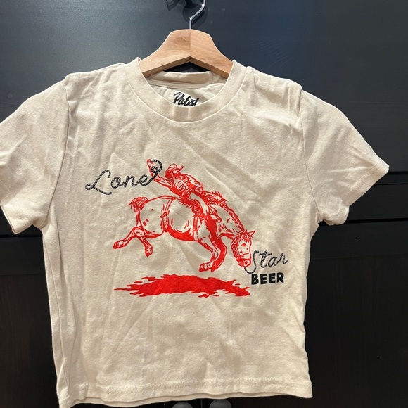 Tops - Lone Star Cropped Graphic T-Shirt